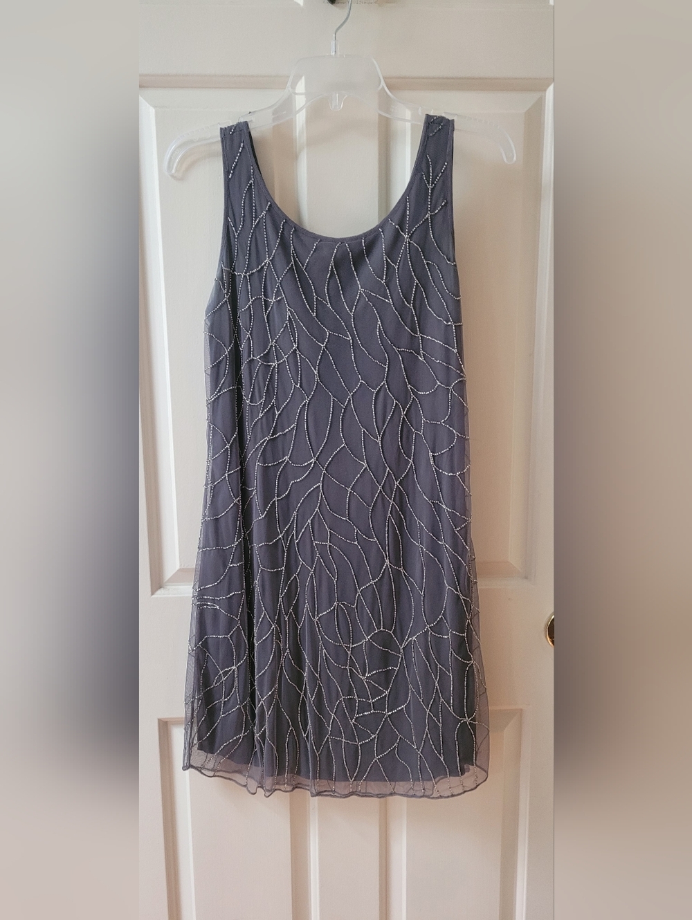 Vintage Abercrombie & Fitch Slate Beaded Dress